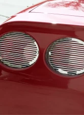 American Car Craft Taillight Grilles Polished Billet 4pc 5th Brake Light NOT Included Chevrolet Corvette 1997-2004                                     - ACC-032045 - Image 3